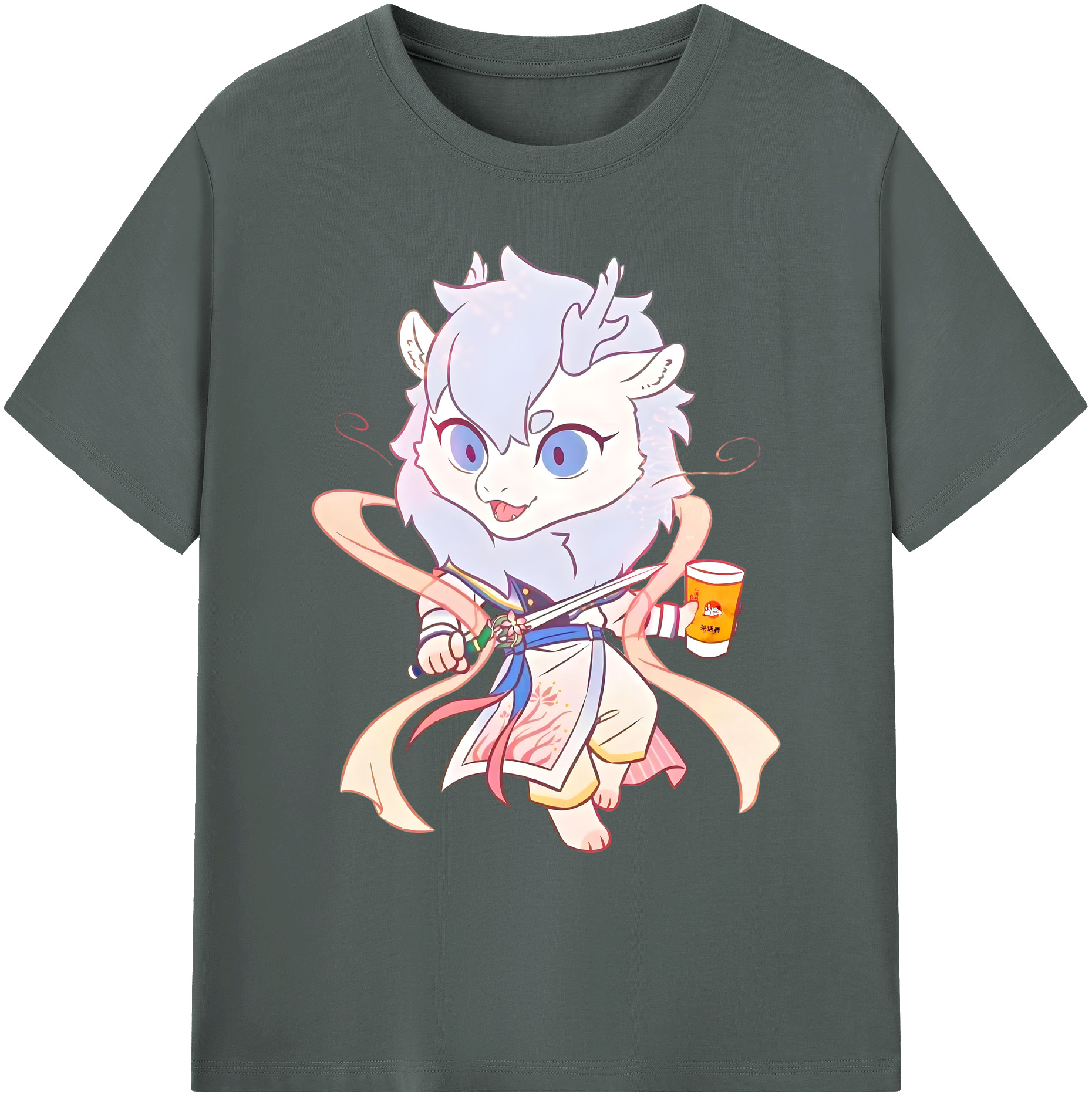 （画像用） Ne Zha 2 ナタ 魔童の大暴れ 綿100％ メンズ半袖Tシャツ｜肌触りやわらか＆通気性